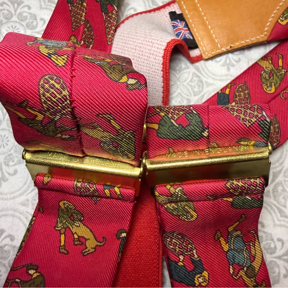 VINTAGE RARE HOLLAND & HOLLAND LONDON SUSPENDERS - Picture 11 of 12